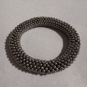 Elegant Silver Beaded Bracelet